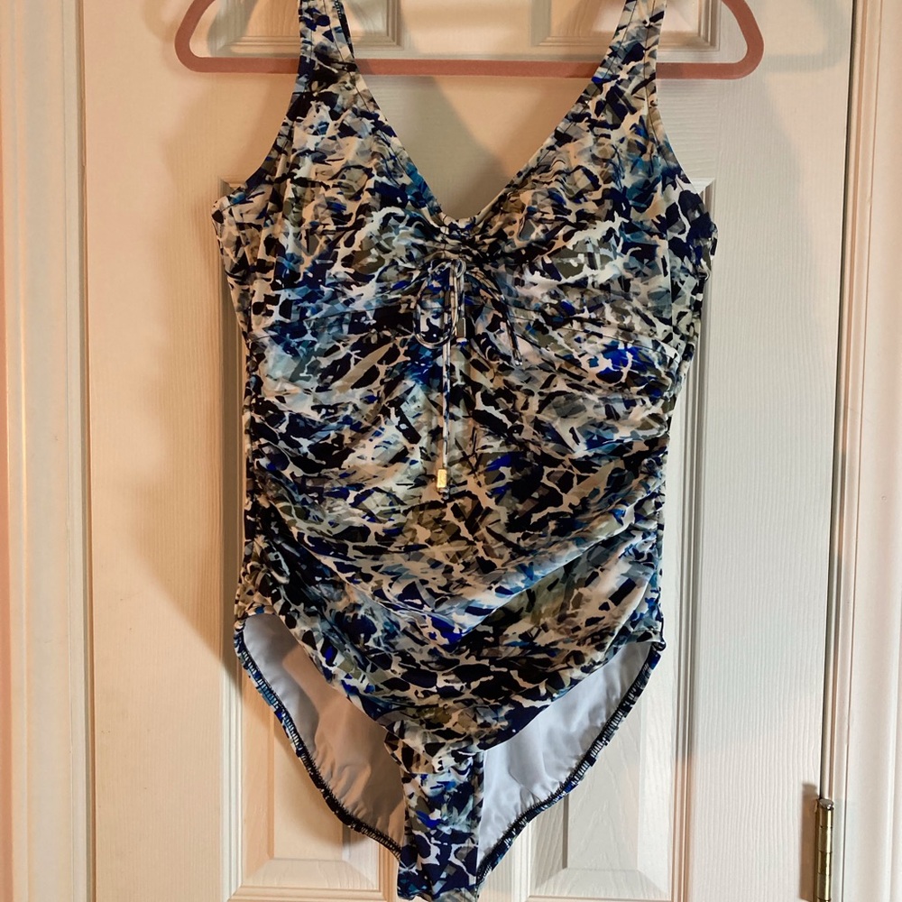 Magicsuit Abstract Blue and Black One Piece Swimsuit